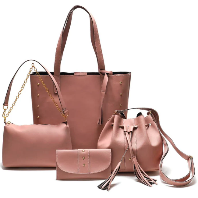 Kit Bolsas Olívia (4 peças) Rosé