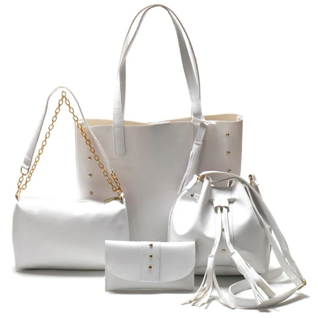 Kit Bolsas Olívia (4 peças) Branco